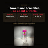 Tired of flowers that wilt and die within days
