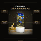 LED Eternal Rose Glass Dome - never wilts, glows forever